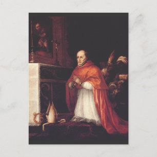 Erzbischof Saint Turibius von Mogrovejo Postkarte