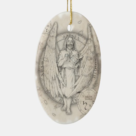 Erzengel Azrael Verzierung Keramik Ornament (Rechts)