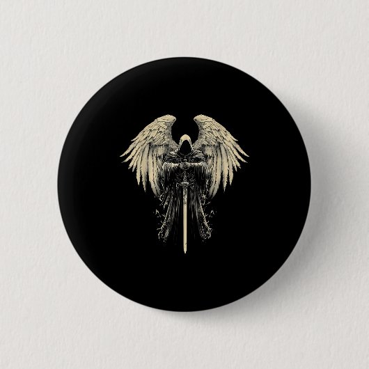 Erzengel Gabriel Christlicher Engel Katholischer K Button (Vorderseite)
