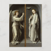 Erzengel Gabriel; Die Jungfrau verkündet Postkarte (Vorderseite)