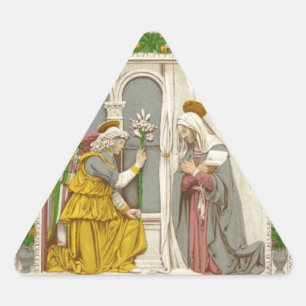 Erzengel Gabriel Die Verkündigung an Maria Dreieckiger Aufkleber