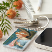 Erzengel Gabriel, Lippi-Verkündung (Detail) Schlüsselanhänger (Vorderseite rechts)