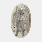 Erzengel Jophiel Verzierung Keramikornament (Rechts)