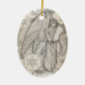 Erzengel Metatron Verzierung Keramik Ornament (Vorne)