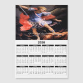 Erzengel Michael 2026 Kalender Magnetkarte (Vorderseite)
