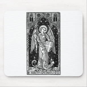 Erzengel Michael besiegt Satan Christus Mousepad