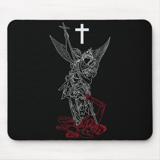 Erzengel Michael besiegt Satan Mousepad (Vorne)