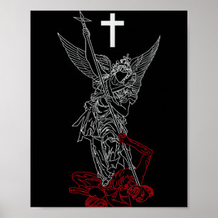 Erzengel Michael besiegt Satan Poster