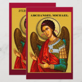 Erzengel Michael Briefpapier (Vorne/Hinten)