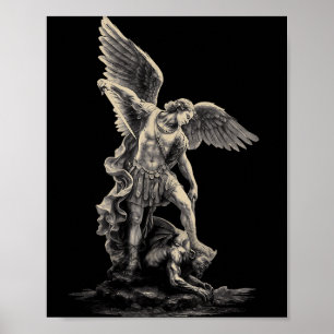 Erzengel Michael Christliche Streetwear Religiös F Poster