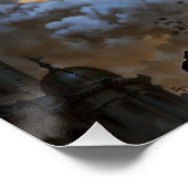 Erzengel-Michael-Fantasy-Illustration Poster (Ecke)