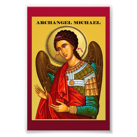 Erzengel Michael Fotodruck (Vorne)