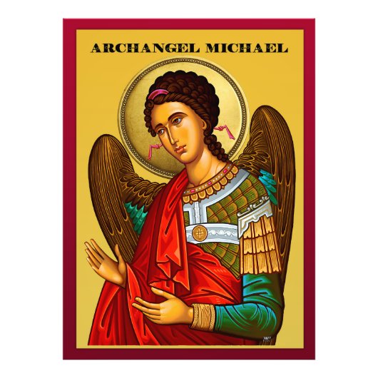 Erzengel Michael Fotodruck (Vorne)