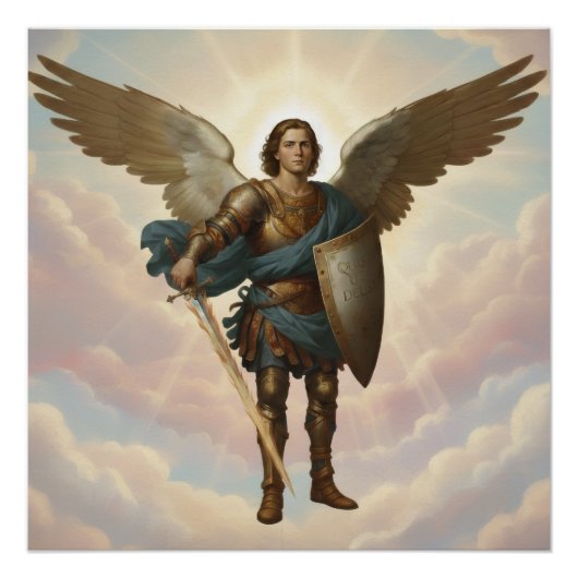 Erzengel-Michael-Gemälde Engel Michael Poster (Vorderseite)