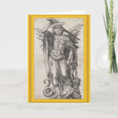 Erzengel-Michael-Grußkarte Karte (Vorderseite)