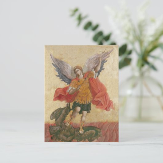 Erzengel-Michael-Ikone Postkarte (Stehend Vorderseite)