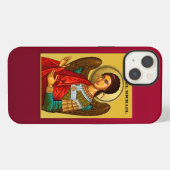 Erzengel Michael iPhone Hülle (Rückseite (Horizontal))