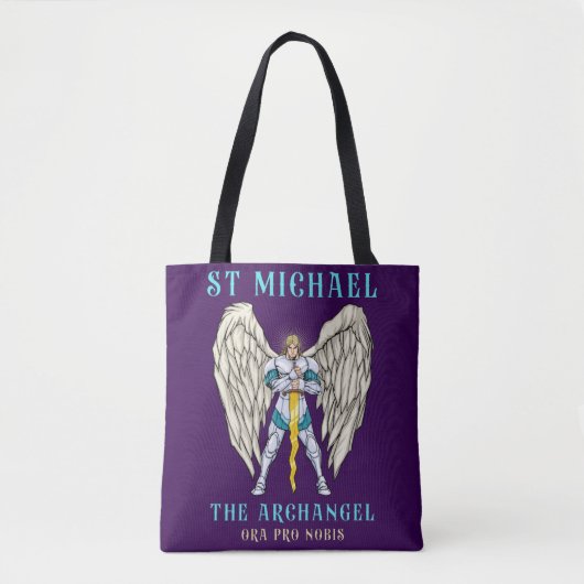 Erzengel Michael Katholische Tragetasche Tasche (Vorderseite)