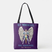 Erzengel Michael Katholische Tragetasche Tasche (Rückseite)