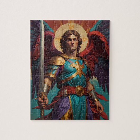 Erzengel Michael Katholisches Puzzle (Vertikal)