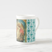 Erzengel-Michael-Knochen-China-Tasse Porzellantasse (Vorderseite Rechts)