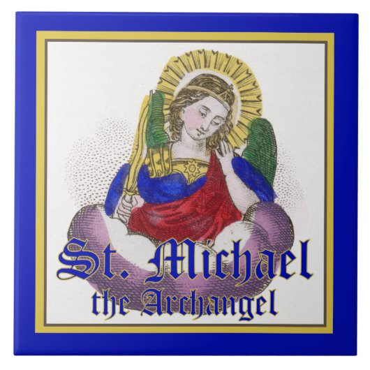 Erzengel Michael (M 009) Fliese (Vorderseite)