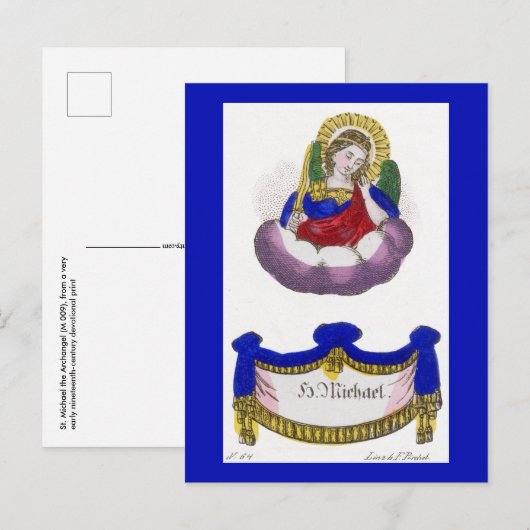 Erzengel Michael (M 009) Postkarte (Vorne/Hinten)