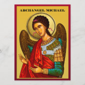 Erzengel Michael Menükarte (Vorderseite)