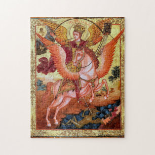 Erzengel Michael Orthodoxe christliche Ikone Puzzle