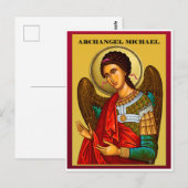 Erzengel Michael Postkarte (Vorne/Hinten)