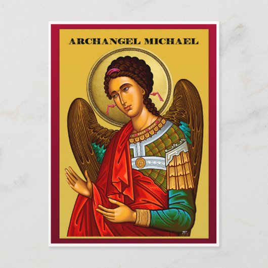 Erzengel Michael Postkarte (Vorderseite)