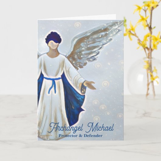 Erzengel Michael Protection Karte (Gelbe Blume)
