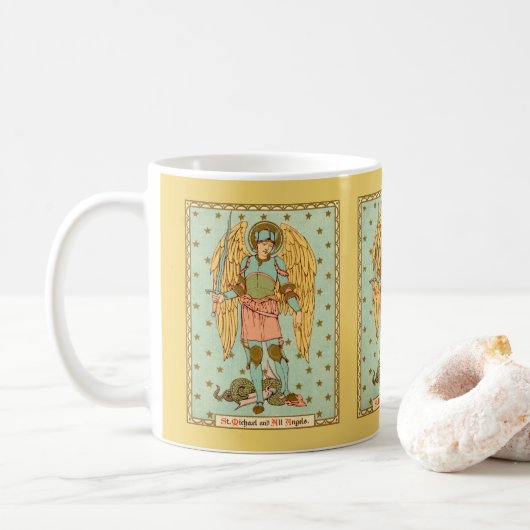 Erzengel Michael (RLS 12) Kaffeetasse 3 (Mit Donut)