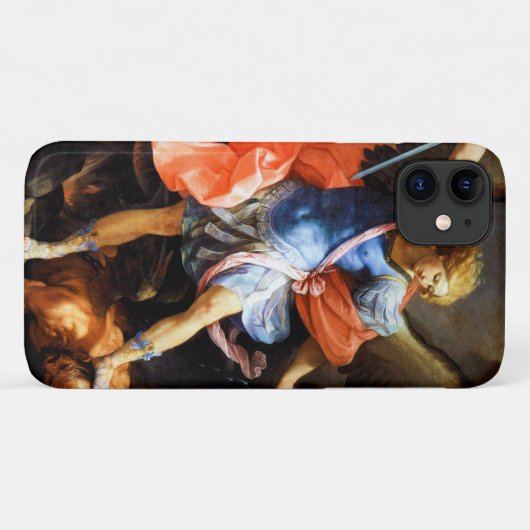 Erzengel Michael tramples Satan, Guido Reni Case-Mate iPhone Hülle (Rückseite (Horizontal))