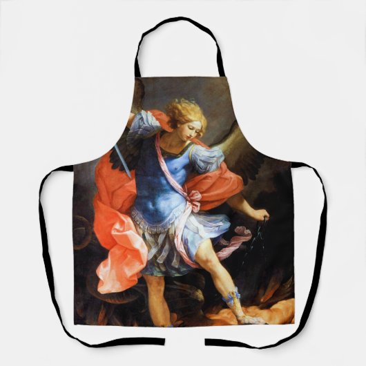 Erzengel Michael tramples Satan, Guido Reni Schürze (Vorderseite)