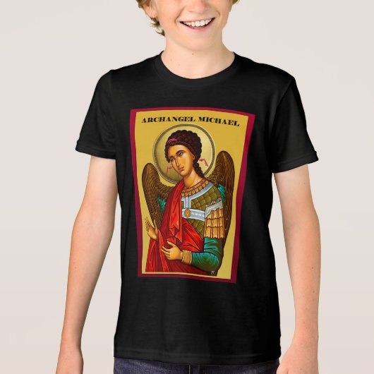 Erzengel Michael Tri-Blend Shirt (Vorderseite)