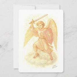 Erzengel mit Schwert Einladung