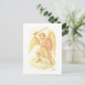 Erzengel mit Schwert Postkarte (Stehend Vorderseite)