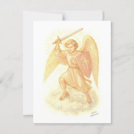 Erzengel mit Schwert Postkarte