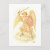 Erzengel mit Schwert Postkarte (Vorderseite)