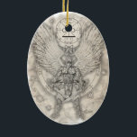 Erzengel Raguel Verzierung Keramik Ornament<br><div class="desc">Raguel: Das Auge des Gottes.</div>