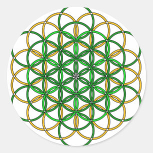 Erzengel Raphael3 Runder Aufkleber