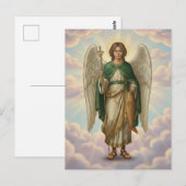 Erzengel Raphael Engel Postkarte (Vorne/Hinten)