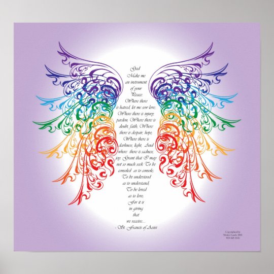 ErzengelRAPHAELGebet Poster Zazzle.de