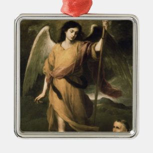Erzengel-RAPHAEL mit Bischof Domonte Silbernes Ornament