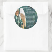 Erzengel Sankt Raphael Heilender Engel Gebet Runder Aufkleber (Tasche)