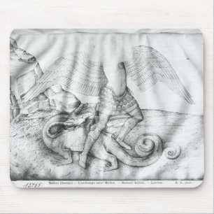 Erzengel St Michael, c.1450 Mousepad