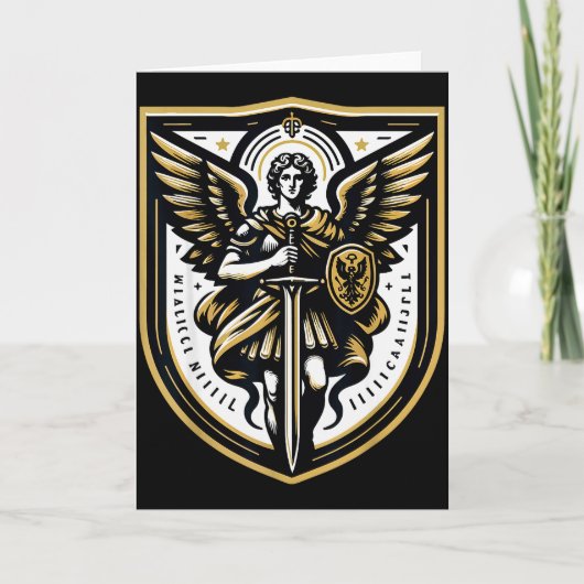 Erzengel St. Michael Christlich  Karte (Vorderseite)