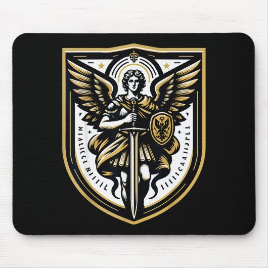 Erzengel St. Michael Christlich Mousepad (Vorne)