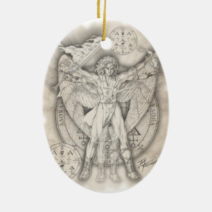 Erzengel Uriel Verzierung Keramik Ornament